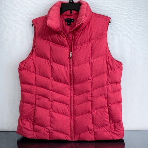 Lands' End Jackets & Blazers - Lands’ End Women’s Large 12-14 Black Puffer Vest – Winter Outdoor Layering